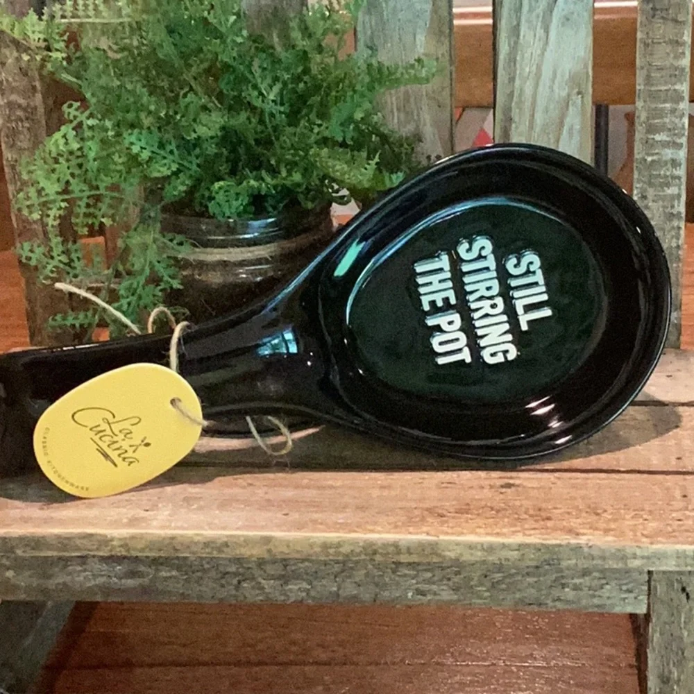 Kitchen Spoon Rest - STILL STIRRING THE POT